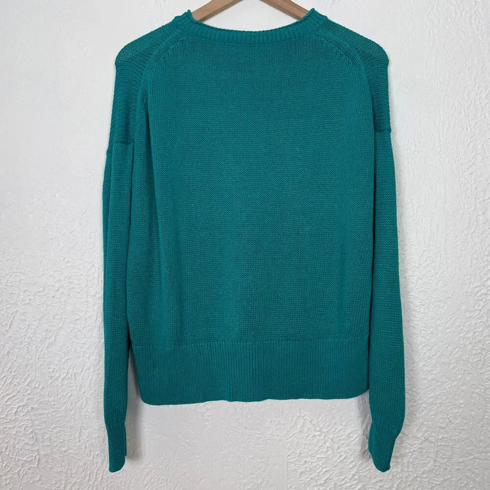 J.Crew Relaxed Cotton Linen Blend Beach Sweater Size Medium